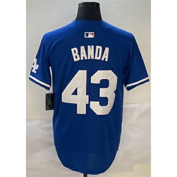 LA.Dodgers #43 BANDA Royal Stitched Jersey