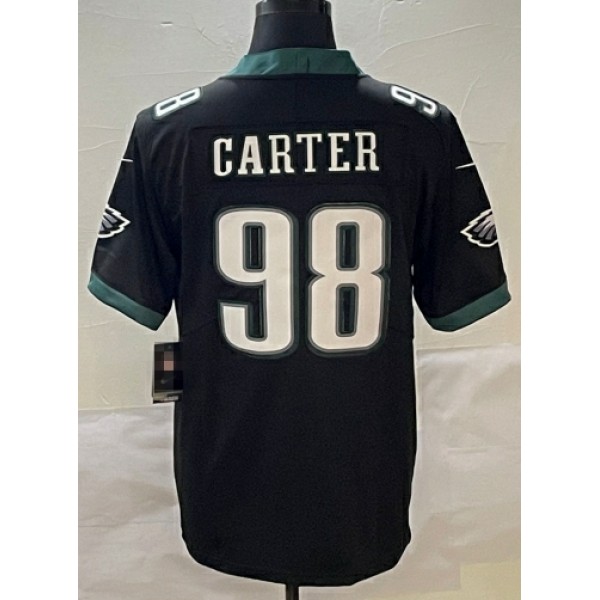 P.Eagles #98 Jalen Carter Black-1 Stitched jersey