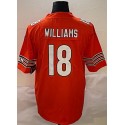 C.Bears #18 Caleb Williams Orange Stitched jersey