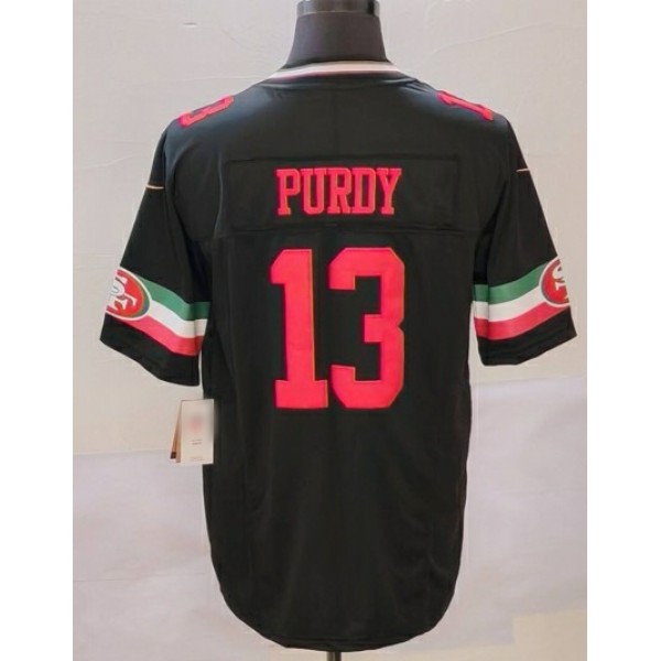 SF.49ers #13 Brock Purdy Black F.U.S.E. Mexico Stitched jersey