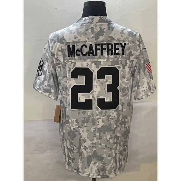 SF.49ers #23 Christian McCaffrey Arctic Camo F.U.S.E. Stitched jersey