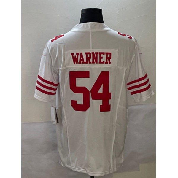 SF.49ers #54 Fred Warner White Stitched jersey