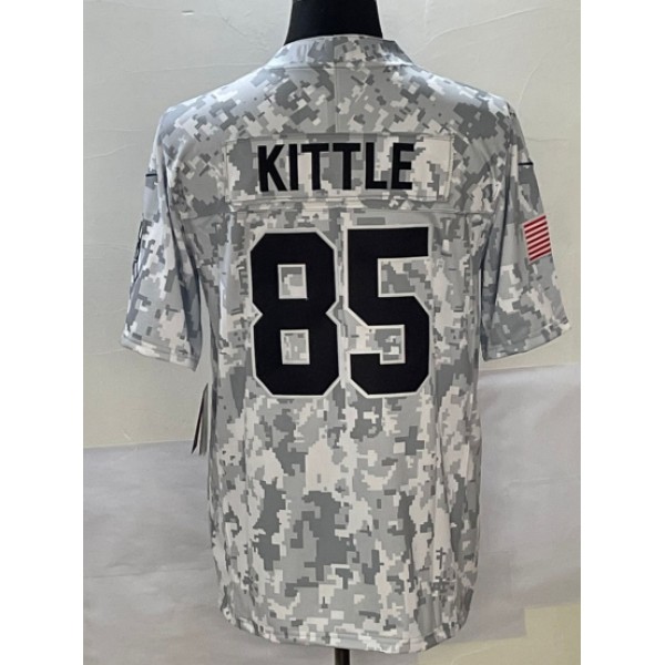 SF.49ers #85 #85 George Kittle Arctic Camo F.U.S.E. Stitched jersey