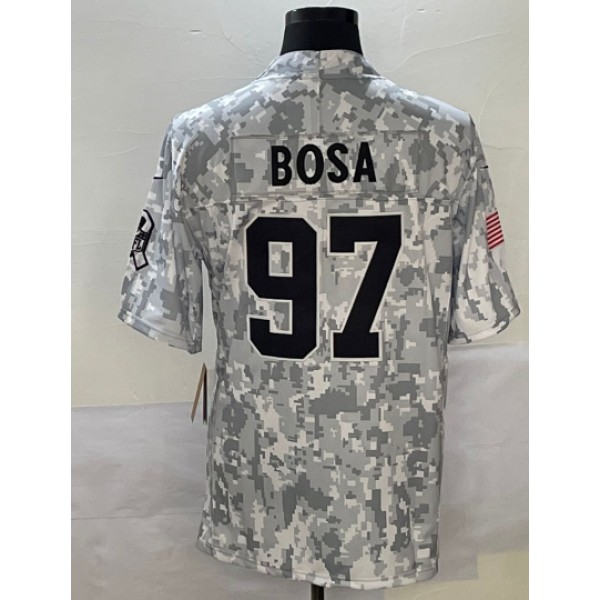 SF.49ers #97 Nick Bosa Arctic Camo F.U.S.E. Stitched jersey