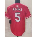 A.Cardinals #5 Albert Pujols Red City Connect Stitched Jersey