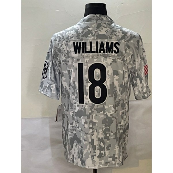 C.Bears #18 Caleb Williams Arctic Camo F.U.S.E Stitched jersey