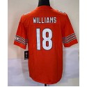 C.Bears #18 Caleb Williams Orange Stitched jersey