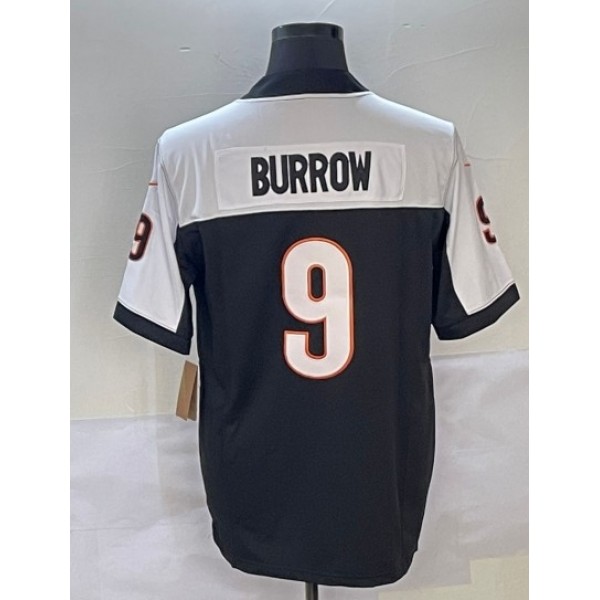 C.Bengals #9 Joe Burrow Black F.U.S.E.Stitched jersey