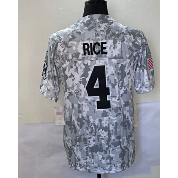 KC.Chiefs #4 Rashee Rice F.U.S.E. Arctic Camo Stitched jersey