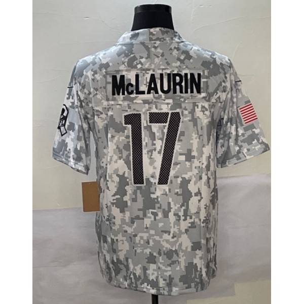 W.Commanders #17 Terry McLaurin Arctic Camo F.U.S.E. Stitched jersey