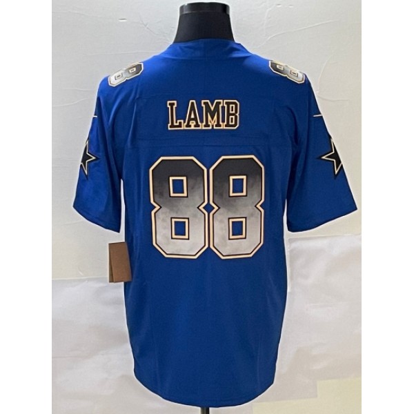 D.Cowboys #88 CeeDee Lamb Blue Stitched jersey