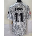 P.Eagles #11 A. J. Brown Arctic Camo F.U.S.E Stitched jersey