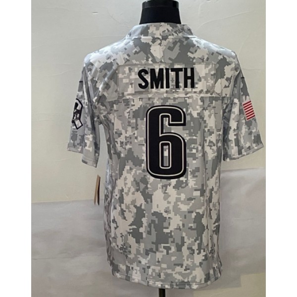 P.Eagles #6 DeVonta Smith Arctic Camo F.U.S.E. Stitched jersey