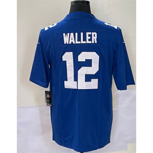 NY.Giants #12 Darren Waller Blue-1 Stitched jersey