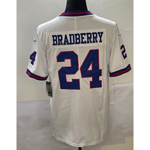 NY.Giants #24 James Bradberry White Stitched Jersey