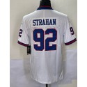 NY.Giants #92 Michael Strahan White Stitched jersey