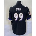 B.Ravens #99 Jayson Oweh Black Stitched jersey