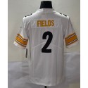 P.Steelers #2 Justin Fields White Stitched Jersey