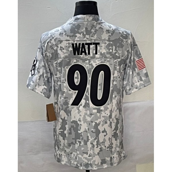 P.Steelers #90 T. J. Watt Arctic Camo F.U.S.E. Stitched jersey