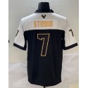 H.Texans #7 C.J. Stroud Black White Golden F.U.S.E. Stitched jersey